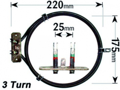 Candy Fan Oven Element 2500W 