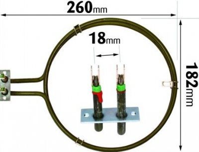 Bosch Neff 2400W Fan Oven Element 2044