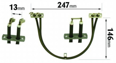 Bosch 1800W Fan Oven Element 2052