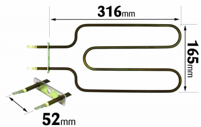  Rangemaster Oven Grill Element 1150W