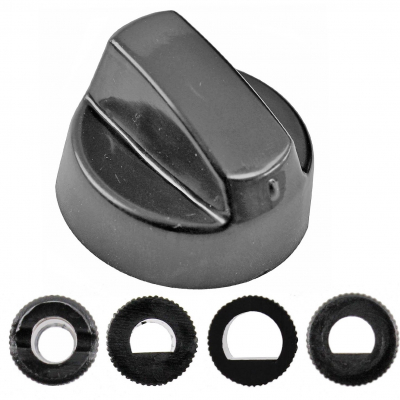 Universal Black Cooker Control Knob 35