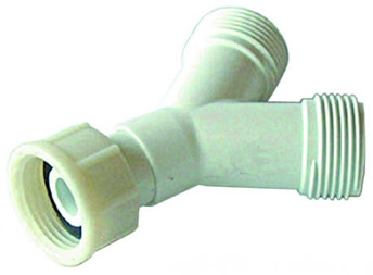 Washing Machine Hose Splitter 'Y' Piece