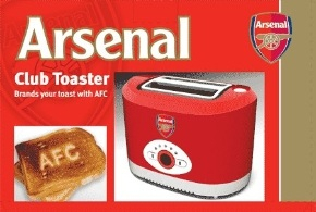 Arsenal Football Club Official 2 Slice Electric Toasters