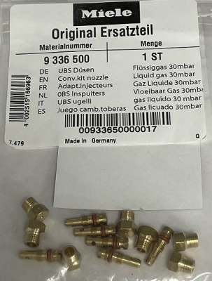 Miele Hob KM235 series Conversion Kit Nozzle Liquid Gas 30mbar